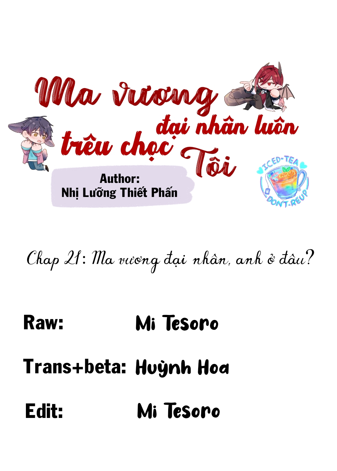 Ma vương đại nhân luôn thích trêu chọc tôi Chap 21 - Next Chap 23