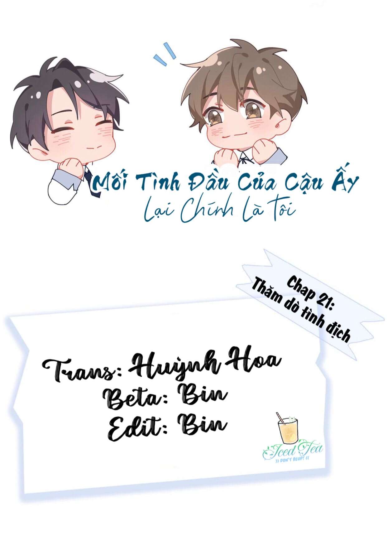 Mối Tình Đầu Của Cậu Ấy Chính Là Tôi Chap 21 - Next Chap 22