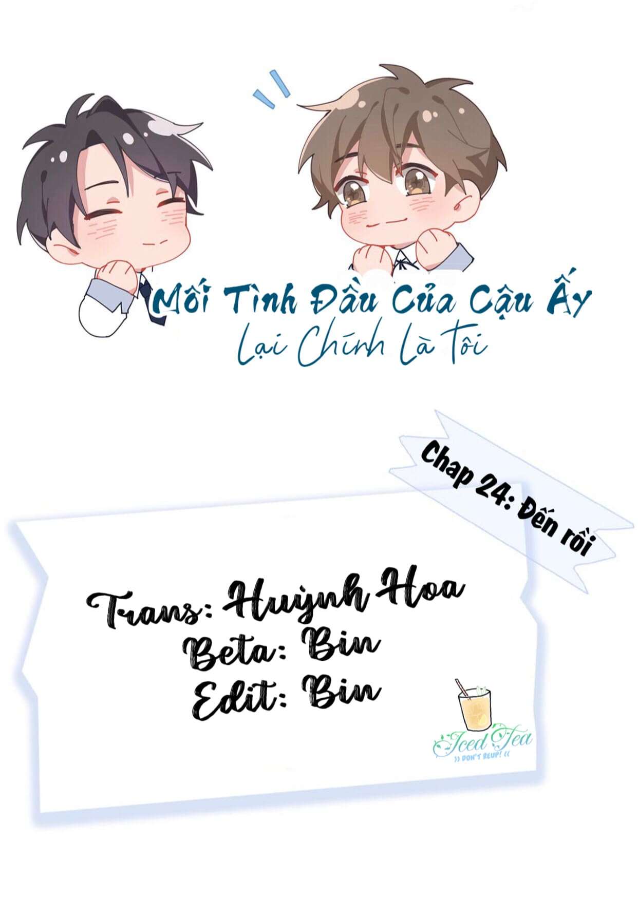 Mối Tình Đầu Của Cậu Ấy Chính Là Tôi Chap 24 - Next Chap 25