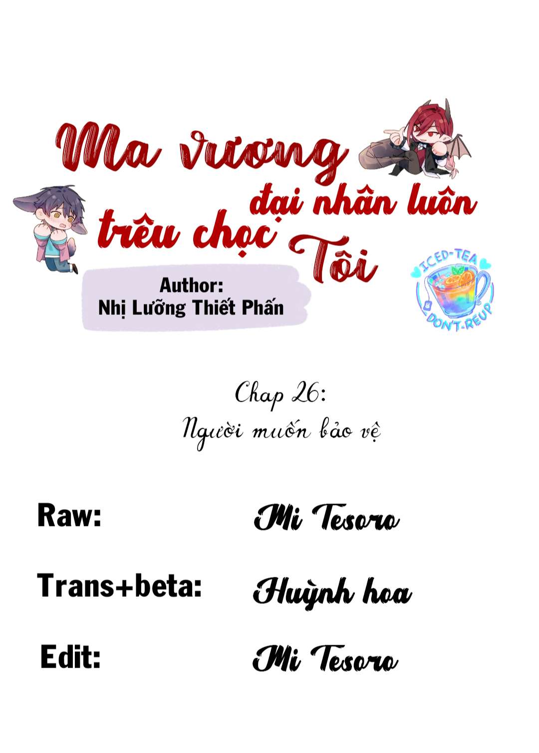 Ma vương đại nhân luôn thích trêu chọc tôi Chap 26 - Next Chap 27