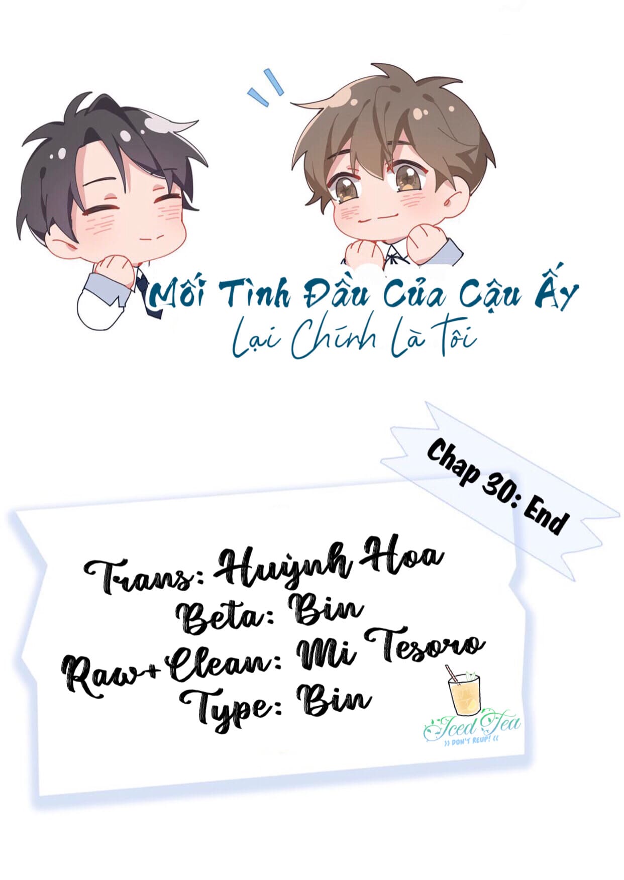 Mối Tình Đầu Của Cậu Ấy Chính Là Tôi Chap 30 - Next 