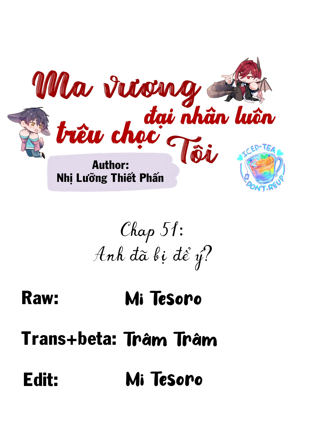 Ma vương đại nhân luôn thích trêu chọc tôi Chap 51 - Next 