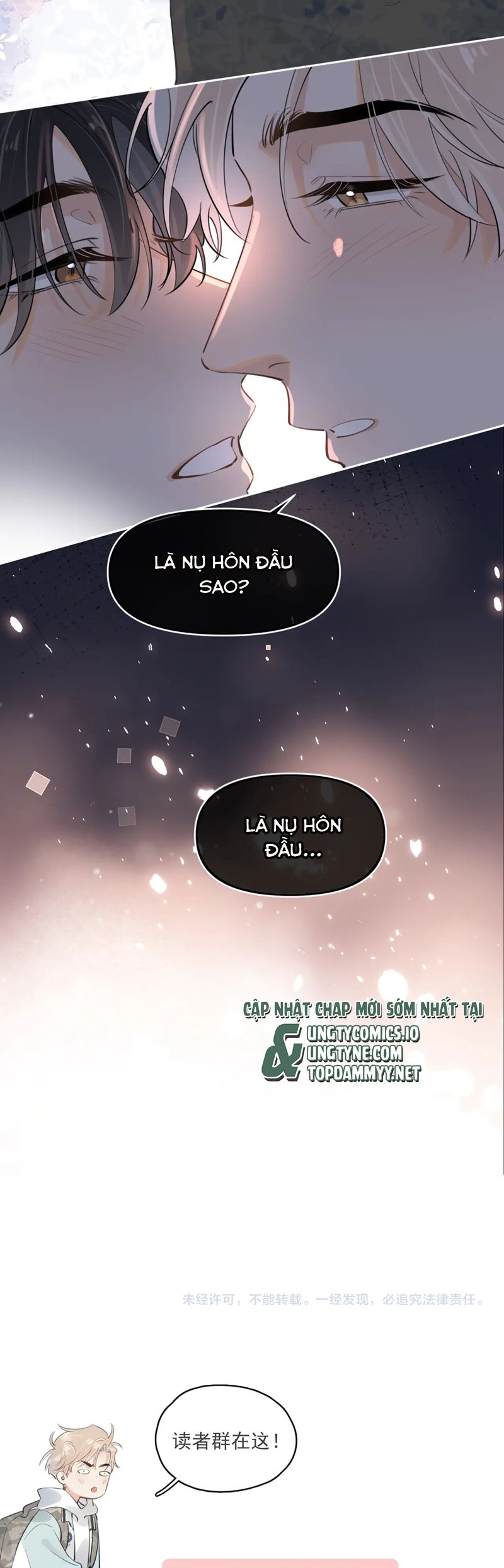 Cậu Vượt Giới Rồi Chapter 46 (Không che) Nụ hôn đầu - Next Chapter 47 Phiên ngoại